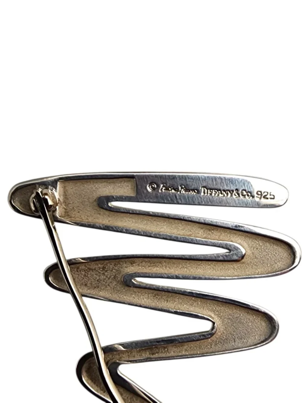 Tiffany & Co Paloma Picasso Scribble Sterling Silver Zig Zag Pin #25348